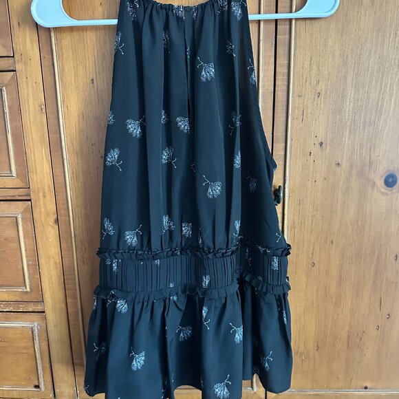 Joie Shawnette Ruched Ruffle Keyhole Sleeveless High Neck Blouse, Size S, - Picture 4 of 5